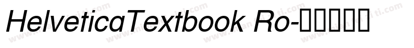 HelveticaTextbook Ro字体转换